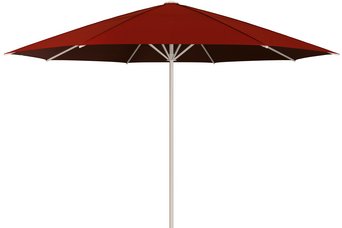 Runder May-Schirm Schattelo in weinrot, ohne Volant